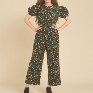 Samantha pleet unicorn garden jumpsuit black illuminated print 6 NWT